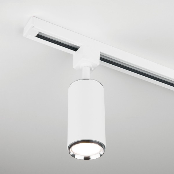 Трековый светильник для однофазного шинопровода Svit GU10 Белый/хром MRL 1013