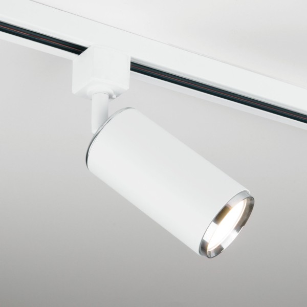 Трековый светильник для однофазного шинопровода Svit GU10 Белый/хром MRL 1013